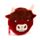 Porta-moedas mini Highland Coo