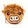 Porta-moedas mini Highland Coo