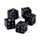 Dados Negros com caveiras - Pack de 5