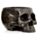 Vaso floral em forma de caveira