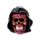 Caveira roxa do Dia dos Mortos com capuz