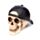 Caveira com boné