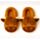 Pantufas antiderrapantes de pelúcia, tamanho 39-41 Highland Coo Cow