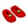 Pantufas antiderrapantes de pelúcia, tamanho 39-41 Foodiemals Morango