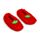 Pantufa antiderrapantes de pelúcia, tamanho 36-38 Foodiemals Morango
