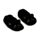 Pantufa antiderrapantes de pelúcia, tamanho 36-38 Lucky o Gato preto da Sorte