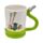 Caneca de cerâmica jardim com Asa em forma de Mangueira