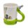 Caneca de cerâmica jardim com Asa em forma de Mangueira