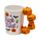 Caneca Cerâmica com asa moldada - Abóboras Spooky