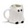 Caneca de cerâmica em forma Spooky Gato Fantasma
