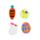 Springtime Mini Borrachas Decorativas num Pote em Forma de Ovo