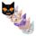 Autocolantes Spooky e livro de autocolantes em forma de gato