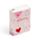 Pacote com 8 lenços de bolso Amore Heart Coração