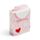 Pacote com 8 lenços de bolso Amore Heart Coração