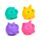 Brinquedo de stress Maltose para espremer Neon Animal Fofo