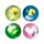 Bola saltitante LED intermitente Springtime Pato