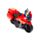 Brinquedo de motocicleta com ação de empurrar/puxar por fricção