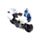 Brinquedo de motocicleta com ação de empurrar/puxar por fricção