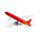 Brinquedo Flyline Jet Aeroplane com ação de fricção e retrocesso
