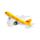 Brinquedo Flyline Jet Aeroplane com ação de fricção e retrocesso