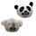 Criaturas Zoo para Espremer Queasy Squeezies – Panda e Coala