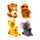 Brinquedo de pelúcia espremível Queasy Squeezies Adoramals Zoo Mix-2