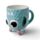 Caneca de Cerâmica ao Contrário - Monstro Monstarz Azul