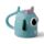 Caneca de Cerâmica ao Contrário - Monstro Monstarz Azul
