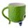Caneca de Cerâmica ao Contrário - Monstro Monstarz Verde