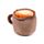 Saco térmico para micro-ondas com lavanda e pelúcia Foodiemals Cappuccino