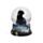 Globo de neve com gato preto