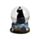 Globo de neve com gato preto