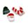 Conjunto de 3 mini-molas de cabelo com motivos natalícios Jingle Bunch