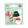 Conjunto de 3 mini-molas de cabelo com motivos natalícios Jingle Bunch