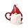 Caneca de cerâmica com tampa - Gnomo de Natal escandinavo