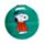 Espelho Compacto Peanuts Christmas Snoopy & Woodstock