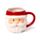 Caneca de cerâmica com cabeça de Pai Natal