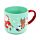 Caneca grande de porcelana Jingle Bunch Natal