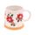 Caneca de grés Poinsétia