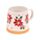 Caneca de grés Poinsétia