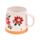 Caneca de grés Poinsétia