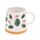 Caneca de grés Raminhos de pinheiro e bagas