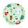Conjunto de 10 pratos de papel Jingle Bunch Natal