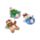 Mini Jogo de água portátil Festive Friends Natal