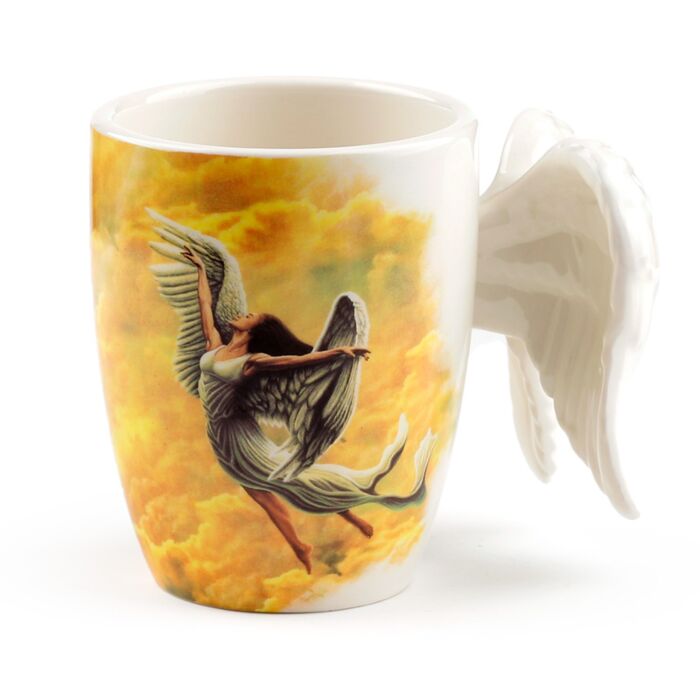 Caneca de  Cerâmica con imagem e Asas de Anjo