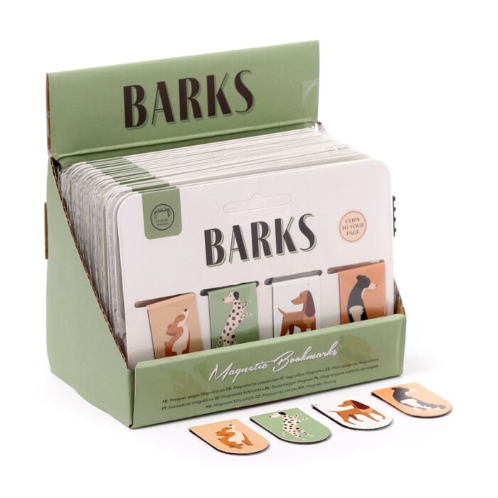 Set de marcadores magnéticos para livros - Barks Cães