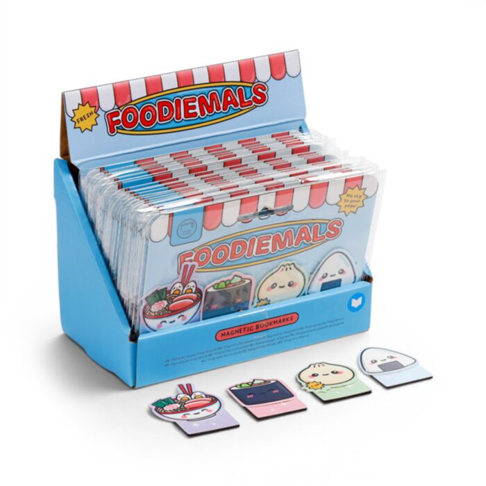 Set de marcadores magnéticos para livros Foodiemals Ramen e Sushi 