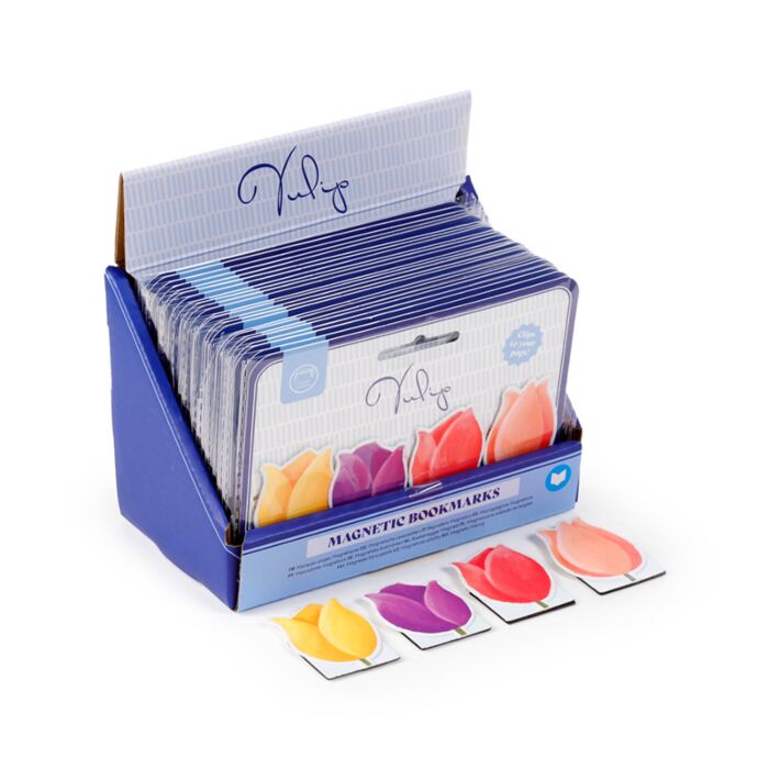 Set de marcadores magnéticos para livros Tulipas