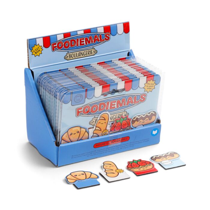 Set de marcadores magnéticos para livros Foodiemals Boulangerie