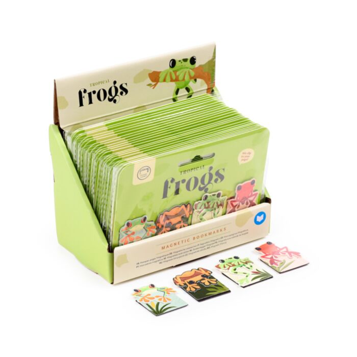 Set de marcadores magnéticos para livros - Rãs Tropicais 